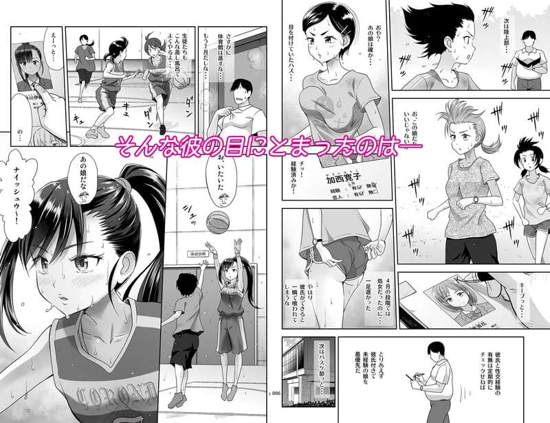 性指導員のお仕事3 蒸し暑い体育倉庫でいろんな練習をしてみたら汗だくになった エロ漫画 サンプル画像 #2
